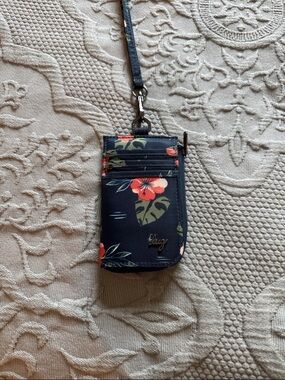 Lug Twister RFID Wallet Lanyard – Aloha Navy (Blue)